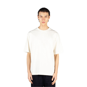 เสื้อยืดคอกลมแขนสั้นผู้ชายสีขาวคุณภาพดีที่สุด ผ้าฝ้ายถัก 100% ทรงปกติ สวมใส่สบาย สีพื้น ผ้าเจอร์ซีย์ - Product Image 1