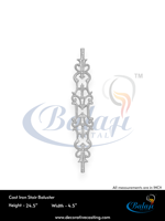 Balustrade de balcon et d'escalier sans cadre en fonte et aluminium, design moderne, robuste, finition gris poli, garantie 5 ans, Balaji Metals