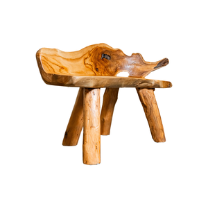 ARTERRA Muebles de Patio de Lujo Hechos a Mano para Casa, Villa o Resort, Banco de Raíz de Teca Rústico Premium - Product Image 1