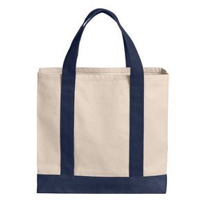 Custom Logo Printed Adjustable Washable <b>Canvas</b> Tote Bag Beige with Purple Trim Eco Friendly <b>Large</b> Capacity <b>Plain</b> Design - Product Image 6