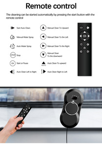 Robot de nettoyage de vitres intelligent à commande IA de nouvelle génération pour grandes fenêtres, électrique, pour extérieur, usage domestique, avec pulvérisation d'eau - Product Image 5