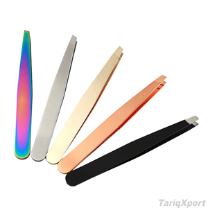 Pinzas para Cejas de Acero Inoxidable con Punta Puntiaguda, Color Oro Rosa, Negro, Plateado, Arcoíris, Cobre, Estilo Moderno, Herramientas Duraderas para el Cuidado Personal - Product Image 5