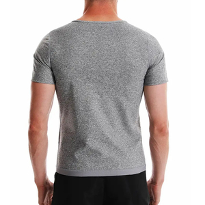 Men's Gray Short Sleeve Quick Dry Rash Guard Shirt Compression Top for <b>Surf</b> Diving BJJ MMA Gym Wear - Product Image 1