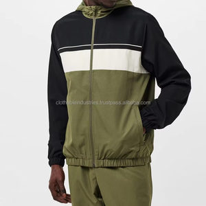 Chándal personalizado al por mayor para hombre, de algodón y poliéster, de alta calidad, con cremallera y manga larga para entrenamiento. - Product Image 3