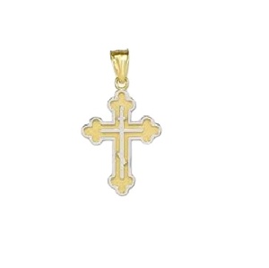 Religious Small Cross <b>Pendant</b> Men Women <b>Gold</b> Plated Charm <b>Pendant</b> Golden Sterling Cross Charms for Jewelry Making - Product Image 5