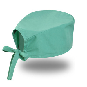 Chapeau chirurgical en coton pour infirmière et médecin, avec masque intégré et attache arrière, fait main - Product Image 4