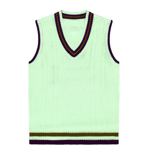 Nouveau Gilet Pull Tricoté Imperméable Personnalisé avec Logo OEM 2026 – Col V Sans Manches pour Homme, Idéal pour le Cricket et les Sports de Plein Air - Product Image 5