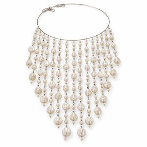 Boucles d'oreilles classiques en fausses perles blanches plaquées, clous d'oreilles en perles de coquillage à haute brillance, bijoux hypoallergéniques en gros, cadeau - Product Image 1