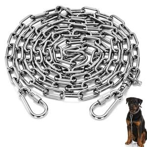 Polierte Hundeleine-Kette mit Sicherheitsclip, Robuste Edelstahl-Hundeleine mit Sicherem Anti-Rutsch-Design zum Spazierengehen und Trainieren - Product Image 2