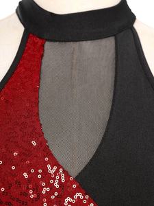 Traje de Danza Latina para Mujer, Body con Flecos, Guantes y Sombrero, para Tango, Jazz, Samba, Baile de Graduación, Clases de Baile, Cha-Cha - Product Image 4