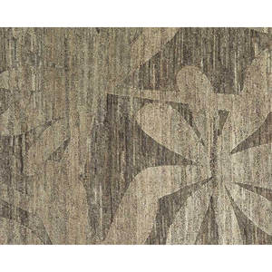 Alfombra de lana/cáñamo anudada a mano en gris para muebles de sala de estar - Product Image 4