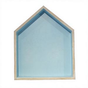 Plateau de service pentagonal en bois de manguier pour la maison, idéal pour servir des aliments et des boissons, parfait pour la cuisine, la salle à manger et l'usage domestique - Vente en gros - Product Image 1