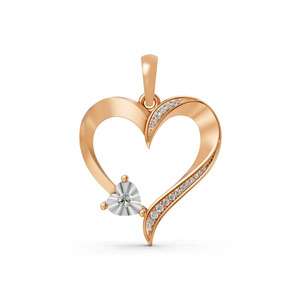 Colgante de Corazón de Diamante Cultivado en Laboratorio de Oro de 10K, Diseño Solitario con Pavé, Certificado IGI, Joyería Fina de Lujo, Regalo para Mujer, Personalizado - Product Image 1