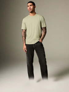High Quality Premium Men's Loose Fit Front Logo <b>Ringer</b> <b>T</b>-<b>Shirts</b> Unique Design 2026 Style Breathable Quick Dry 100% Cotton - Product Image 2
