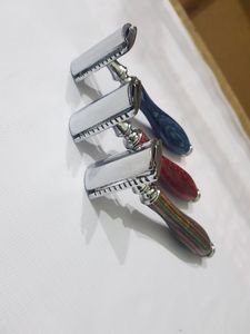High Quality Classical Metal Safety <b>razor</b> Brass Reusable Long Handle Single Edge Shaving Safety <b>Razor</b> for <b>Men</b> - Product Image 6