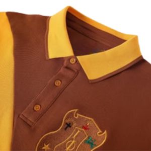 Polo Iota Premium 63 Marron Doré – Vêtement Grec Élégant pour Fraternité – Coupe Classique Décontractée - Product Image 5