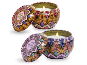 Porte-bougies votives en fer avec couvercles - Contenants vides pour la fabrication de bougies, décoration intérieure, Noël et Pâques - Product Image 2