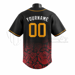 Camiseta de Béisbol Sublimada Personalizada, 100% Poliéster, Secado Rápido, Transpirable, Logotipo Personalizado, Uniforme de Equipo Unisex, OEM, ODM - Product Image 2