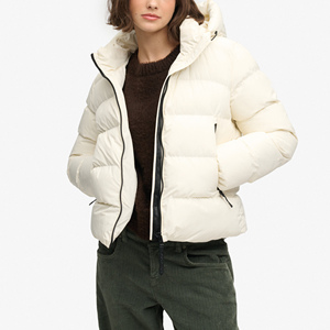 Veste d'hiver décontractée pour femme, style streetwear, imperméable, à capuche, coupe ample, épaisse et chaude, vente en gros - Product Image 3