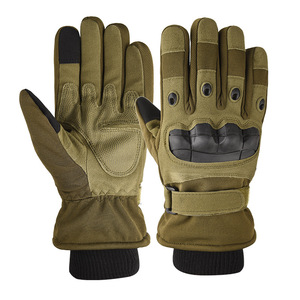 Gants de motocross imperméables OEM, isolés, respirants, avec paume en cuir, protection tactile pour les écrans, pour les professionnels - Product Image 2