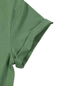 2025/ropa informal de alta calidad para mujer, camisetas de Color sólido a la moda para mujer, logotipo y diseño personalizados a la venta - Product Image 4