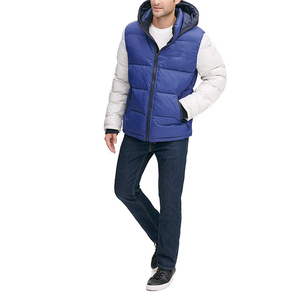 Wholesale Custom Men's Winter Puffer Jacket Zipper Reversible Waterproof High Quality Plus Size Customizable Cheap price - Product Image 2
