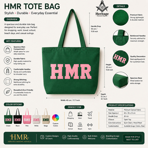 HMR Alfa |   Bolsa de compras para mujer con bordado de Kapa Alpha Soror |   Bolsas de Sublimación Personalizadas con Bordado de Hermandades para Damas AKA - Product Image 6