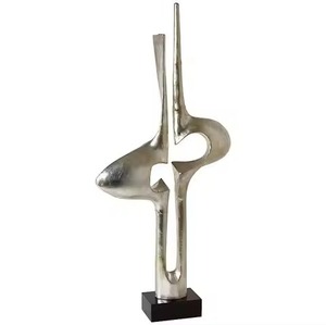 Artistic Metal Sculpture Modern Figurine <b>Decorative</b> Home Living Room <b>Table</b> <b>Decor</b> Premium Accent - Product Image 1