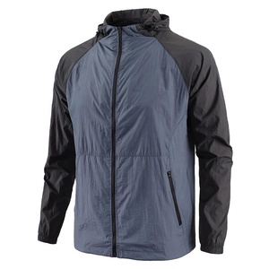 Chaqueta cortavientos impermeable para exteriores, chándal cortavientos con cremallera completa de nailon ligero para hombre, novedad de 2024 - Product Image 2
