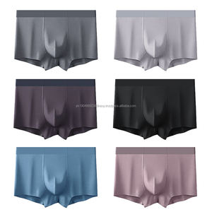 Shorts pour hommes en polyester/coton extensible sans couture, style streetwear, fermeture à cordon, motif uni, service OEM personnalisé, vente chaude - Product Image 2