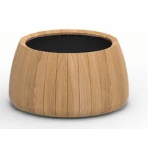 Jardinière en bois courbée unique, forme carrée, grande taille, style moderne, pour vase décoratif de sol, fournie par l'Inde - Product Image 2