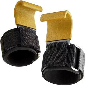 Crochets de musculation robustes et sangles de poignet pour la musculation en salle de sport, support de poignet et coussinets de préhension de qualité supérieure par AMAZING INDUSTRIES - Product Image 1