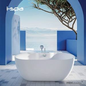 Bañera independiente ovalada de acrílico moderna I-Spa Pro Active - Product Image 1