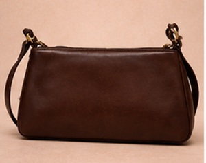 Bolso de Hombro Vintage de Cuero Genuino Premium para Mujer, Color Marrón, con Cierre de Cremallera, OEM, ODM, Venta al Por Mayor, a la Moda - Product Image 2