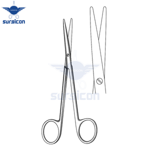 Tijeras de disección Metzenbaum Fino de 14.5 cm (5¾ pulgadas), rectas, puntiagudas, de acero inoxidable, reutilizables, quirúrgicas - Product Image 2