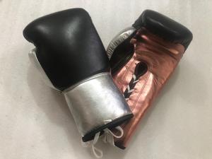 Gants de boxe MMA en cuir de vachette lacés, extensibles, couleur personnalisée, logo, entraînement en salle, sparring, OEM - Product Image 2