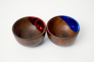 Juego de 2 Tazones para Ensalada de Madera Thanh Tung Thinh, Hechos a Mano, de Madera Natural con Patrón a Cuadros, Aptos para Alimentos, Lavables en Lavavajillas y Aptos para Horno - Product Image 6