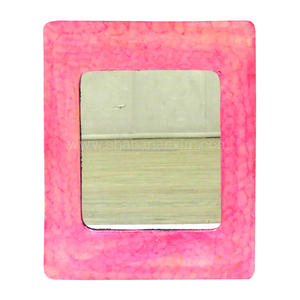 Espejo con Marco de Color Sólido para Colgar en la Pared, Espejo Cosmético para Dormitorio, Espejo de Maquillaje, Espejo de Pared Cuadrado - Product Image 4