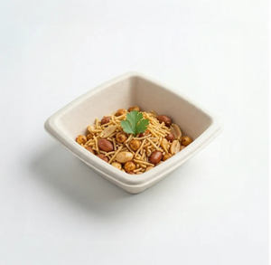 Bol carré jetable de 125 pouces en pulpe moulée de qualité supérieure, écologique et biodégradable, pour la restauration - Product Image 2