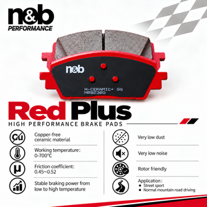 ผ้าเบรก n&b ปราศจากทองแดงสำหรับ ap racing CP5555 CP5070D54 ผ้าเบรกแบบสปอร์ต - Product Image 4