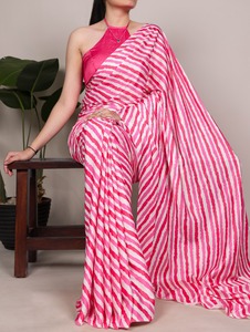 <b>Indian</b> Traditional Ethnic Casual Satin Silk Saree in Printed for Daily Wear and Festive Function for Women Trendy Fancy Outfit - Product Image 2