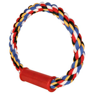 Juguete Interactivo para Mascotas con Anillo de Cuerda de Algodón Multicolor de 350 G/30 cm para Movimiento y Juego - Product Image 2