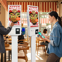 Kiosque commercial en libre-service à écran tactile 21,5 pouces avec affichage publicitaire numérique multi-styles en option et commandes autonomes