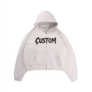 Sweat à capuche OEM en coton filé à l'anneau avec poche kangourou pour les magasins de campus et les boutiques universitaires - Product Image 4