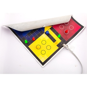 Luxury Roll Up Leather Ludo Board Game Set Portable Travel <b>Foldable</b> Leather Game Board Custom Vintage Family <b>Table</b> Board Games - Product Image 6
