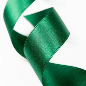 Emerald Green 25mm Single Face Satin Ribbon Factory 5 Rolls x 8 Meter Pack for Tabletop Decor Garland <b>Bows</b> Event Display Styling - Product Image 1