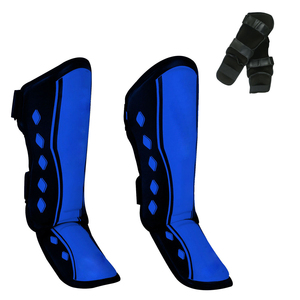 Espinilleras de Boxeo Unisex de PU Azules, Duraderas, Ecológicas, de Cintura Alta, 1.2M de Longitud, Equipo de Protección para Entrenamiento de Artes Marciales - Product Image 3