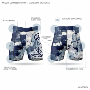Premium Quality Latest Custom Made Style Compression Tight Fitted Comfortable All Over Printed Design High Performance Shorts - Product Image 2