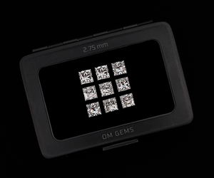 Diamante Cultivado en Laboratorio de 2.75 MM, Corte Princesa, DEF VVS, Diamante CVD Suelto para Joyería y Fabricación de Anillos, Colgantes y Pendientes - Product Image 1