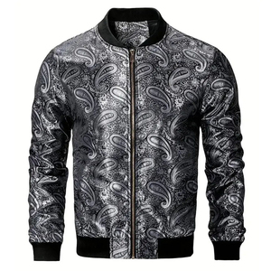 Professional Manufactures <b>Lightweight</b> <b>Men</b> Bomber <b>Jacket</b> Casual Slim Fit Style Comfortable Bomber <b>Jackets</b> for <b>Men</b> in Solid Colors - Product Image 2